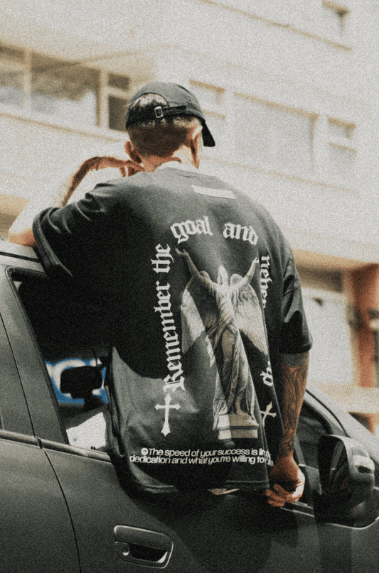 ANGEL DROP 001 TSHIRT OVERSIZE BLACK
