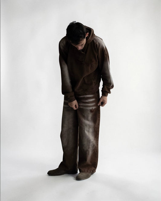 DENIM COFFEE TRACK SUITE ESSENTIAL DROP04