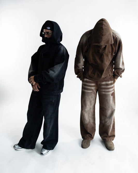 DENIM BLACK TRACK SUIT ESSENTIAL