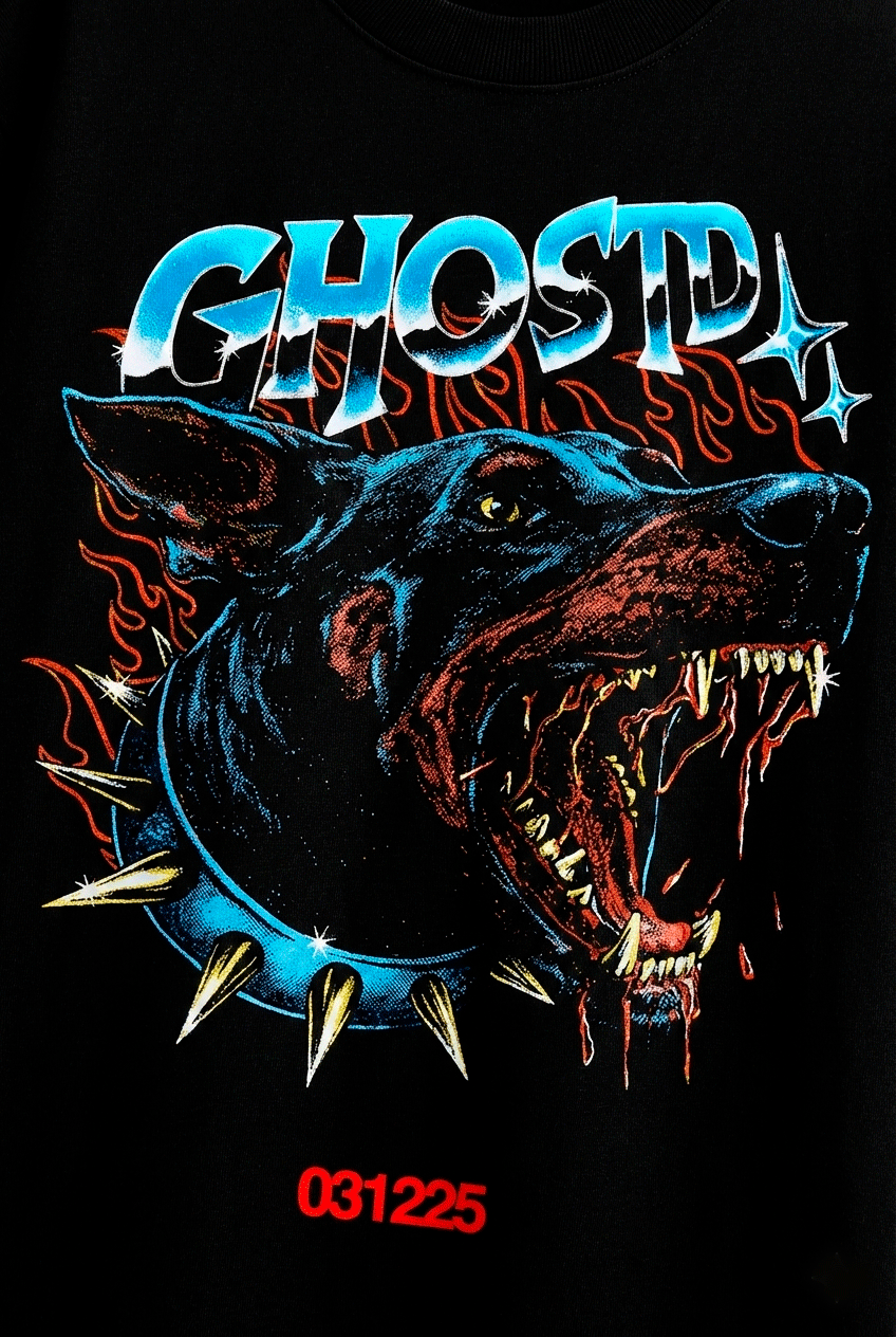 GHOSTD DROP 03 TSHIRT OVERSIZE BLACK
