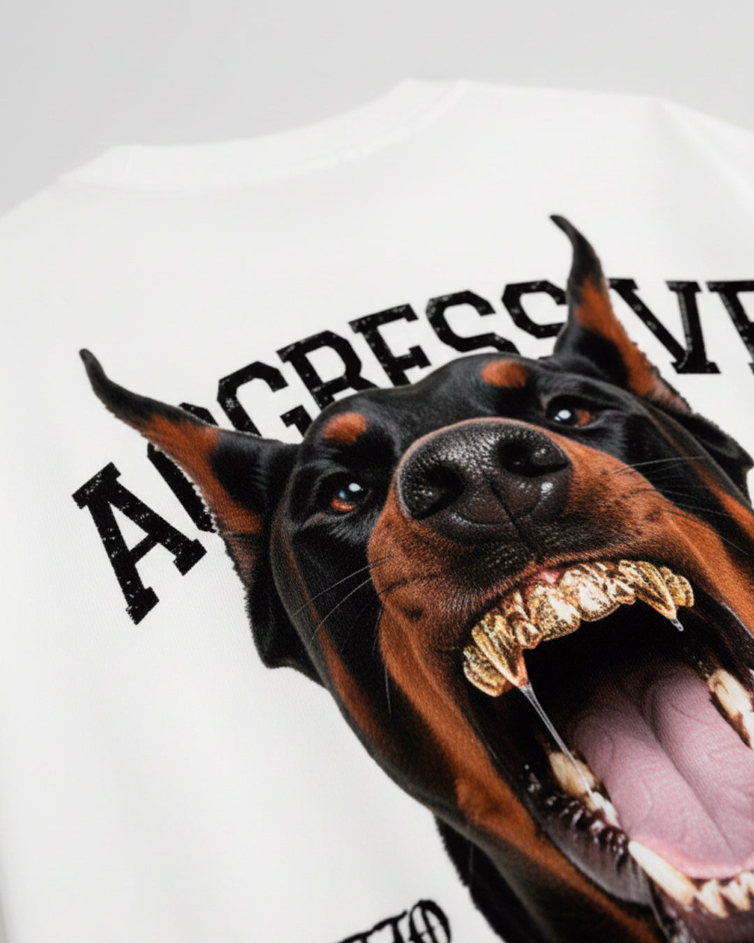AGGRESSIVE DROP 03 TSHIRT OVERSIZE WHITE