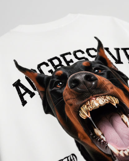 AGGRESSIVE DROP 03 TSHIRT OVERSIZE WHITE