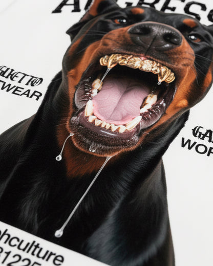 AGGRESSIVE DROP 03 TSHIRT OVERSIZE WHITE